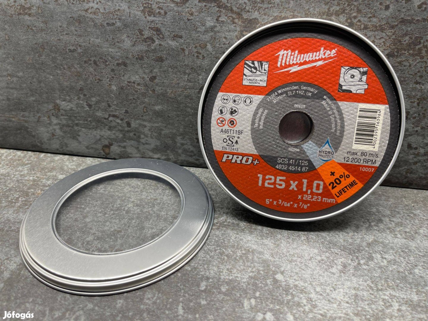 Milwaukee Pro+ 125x1mm vágókorong fém dobozban ár/10db/1doboz