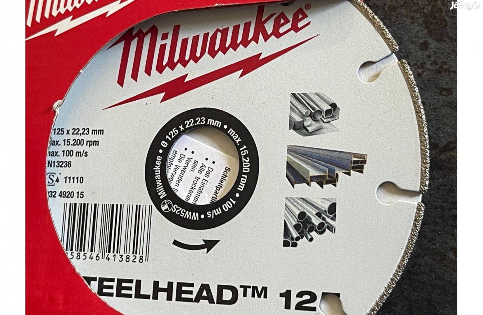 Milwaukee Steelhead 125mm Gyémánt Vágótárcsa Fémhez Vágókorong