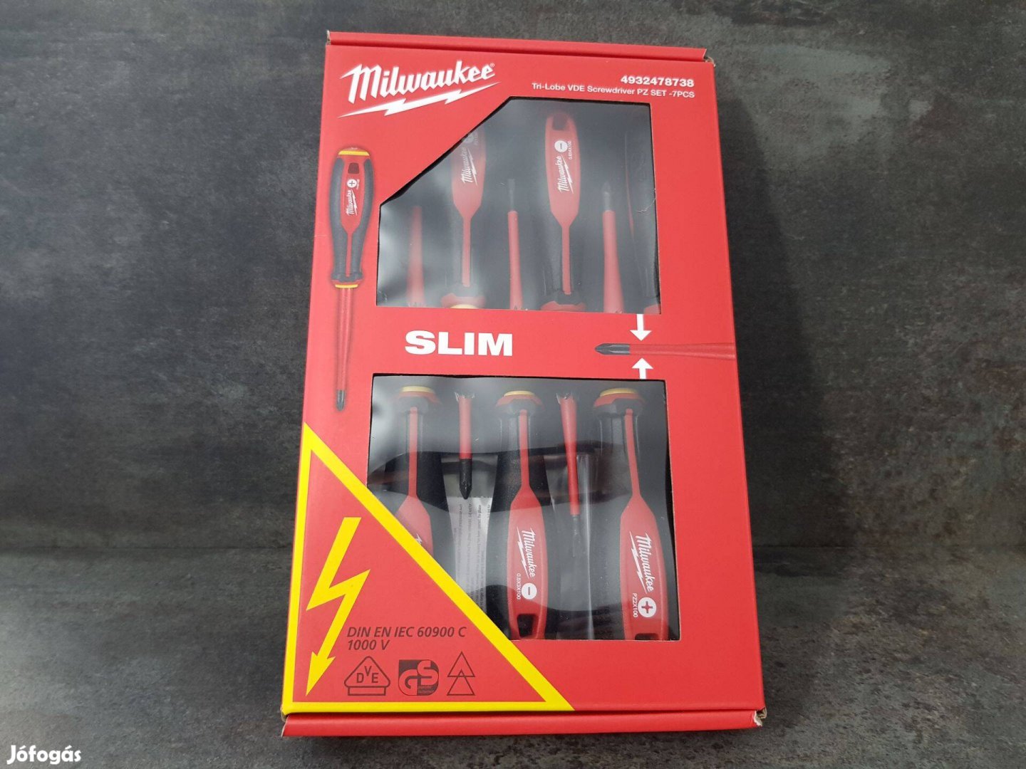 Milwaukee VDE Slim SL PH PZ 7 részes Szigetelt Csavarhúzó készlet