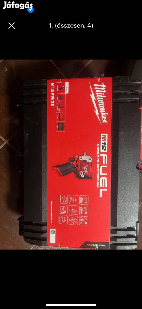 Milwaukee m12fiw38-422x akkus ütvecsavarozó 12v/ 339nm/ 3/8inch