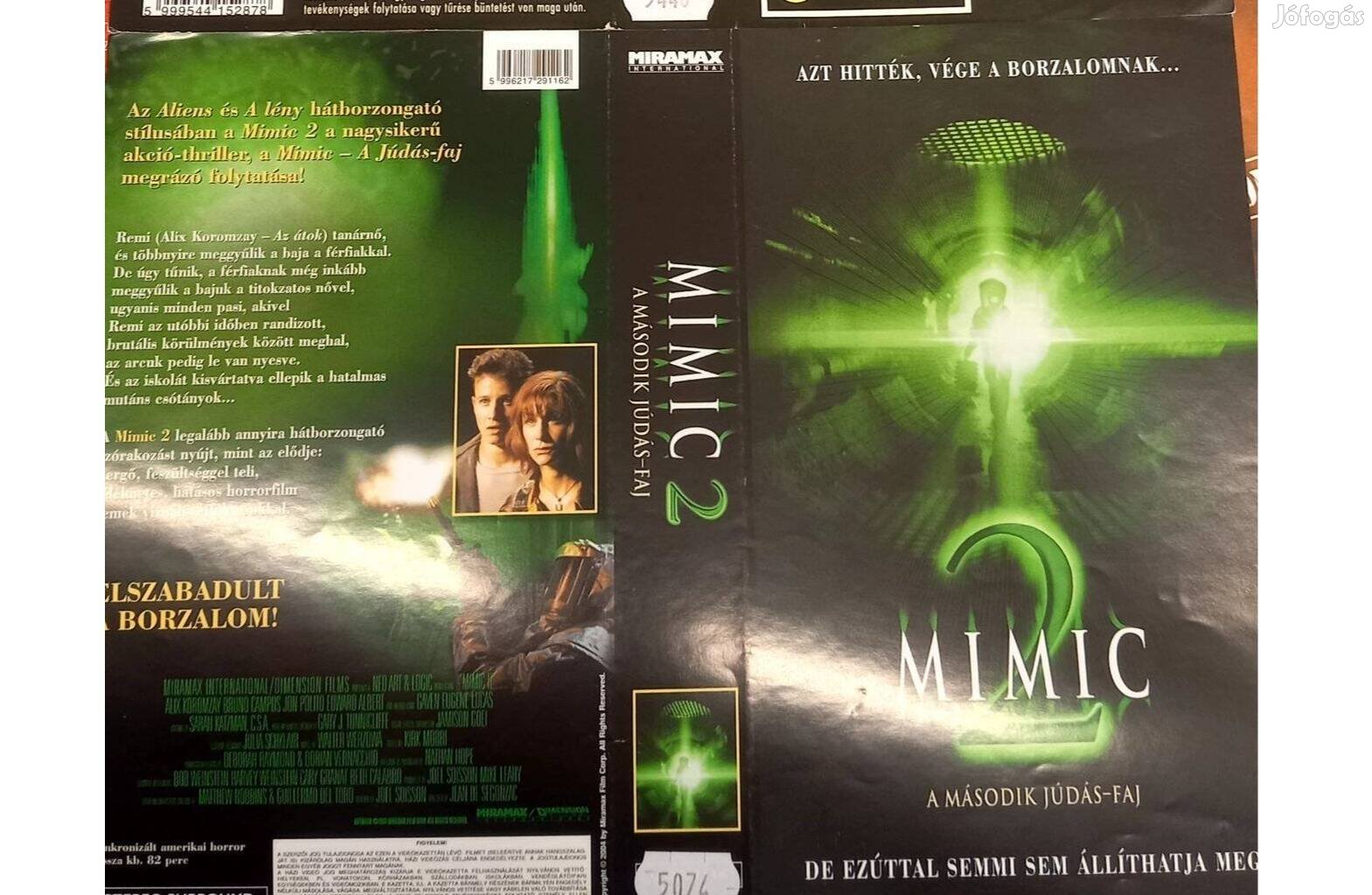 Mimic 2 - A judas fáj - horror vhs