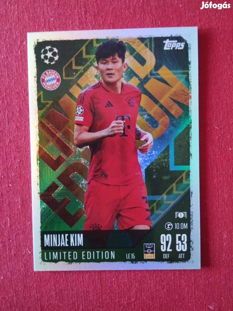 Min-jae Kim (Bayern München) Bajnokok Ligája 2024 Limited focis kártya