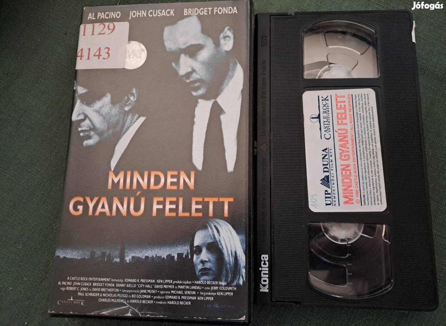 Minden gyanú felett VHS - Al Pacino, John Cusack, Bridget Fonda