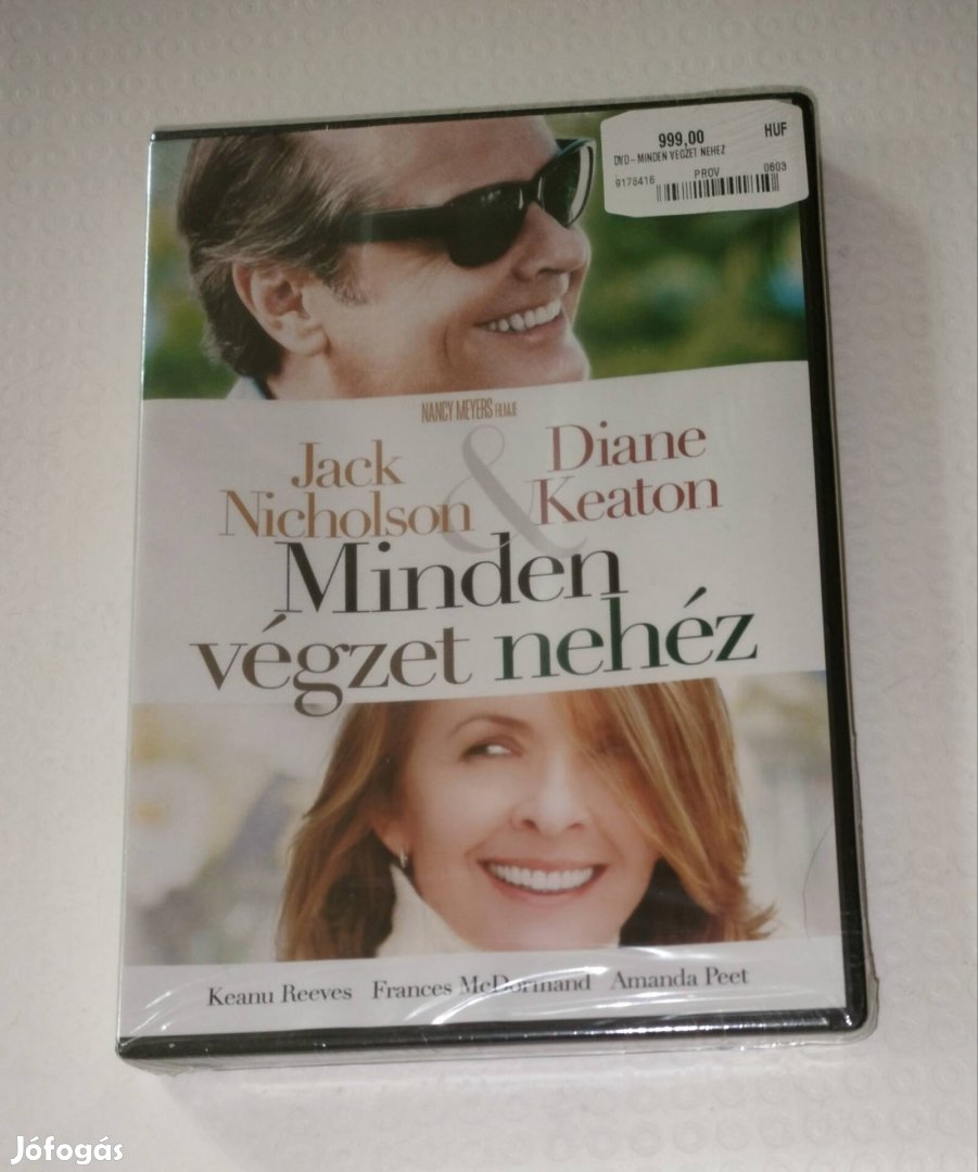 Minden végzet nehéz dvd bontatlan Jack Nicholson