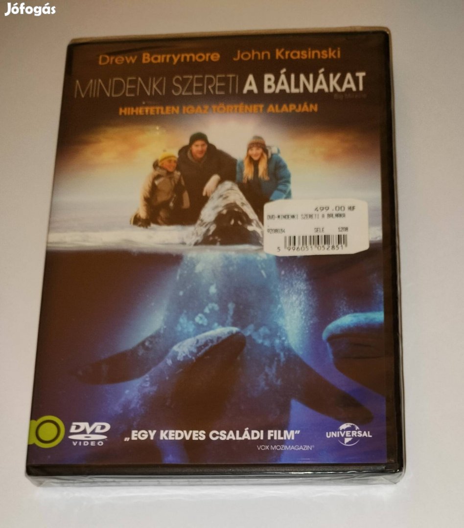 Mindenki szereti a bálnákat dvd bontatlan Barrymore