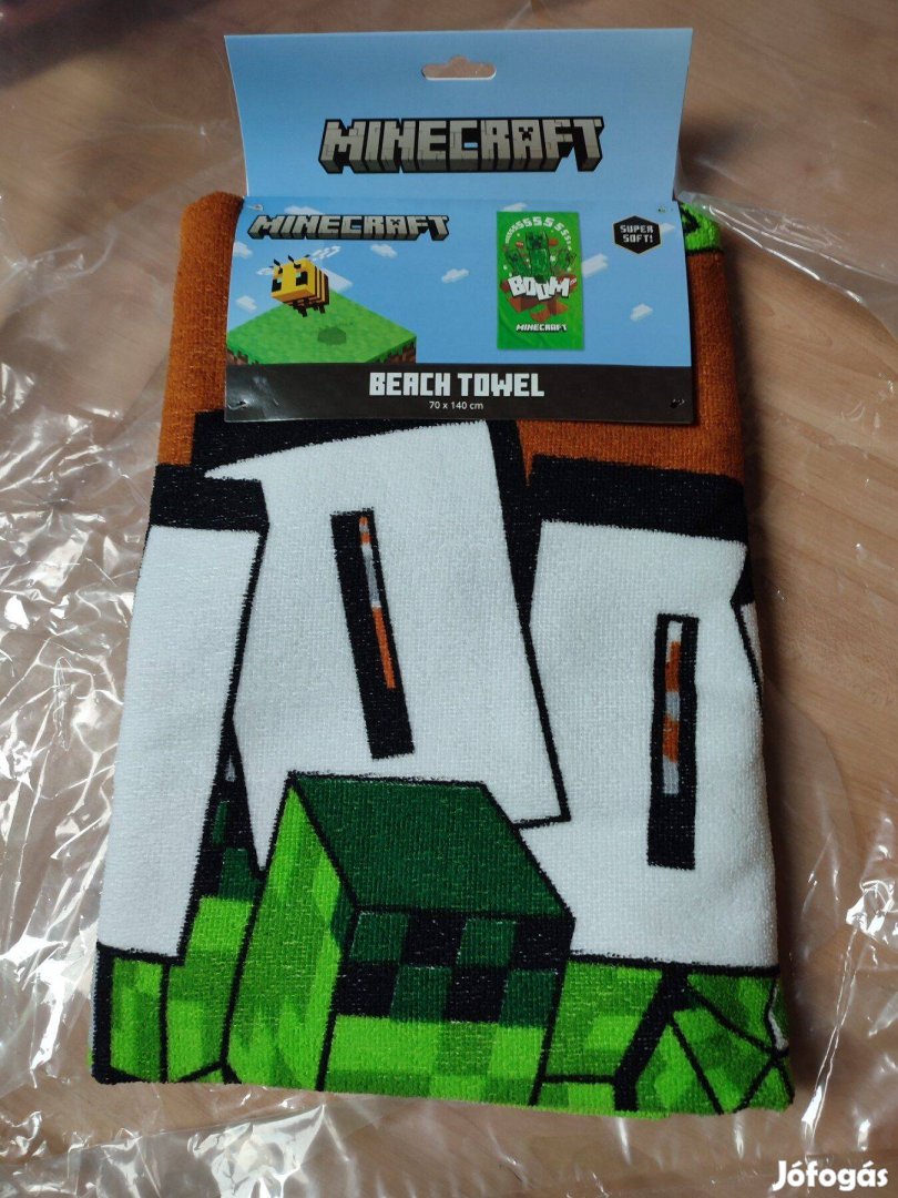 Minecraft Creeper törölköző fürdőlepedő 70x140 cm