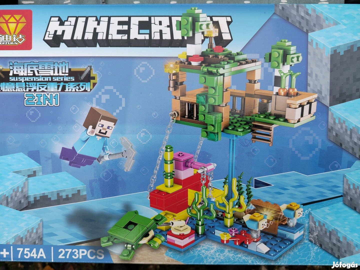 Minecraft LEGO kompatibilis Búvárkaland + Ajándék karácsonyi tasak