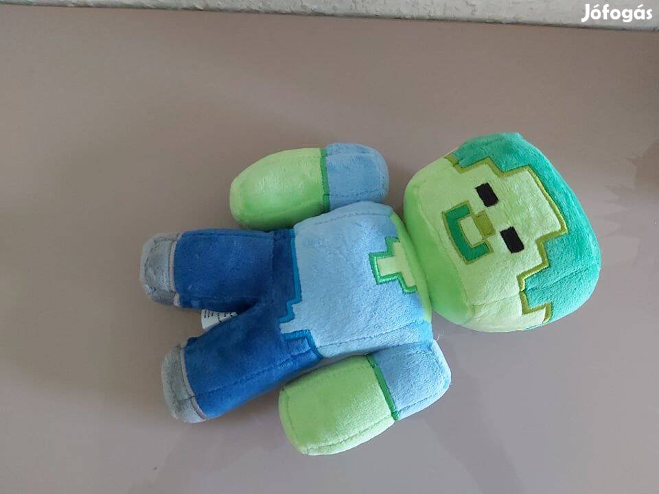 Minecraft Steve Zombi plüss 20 cm Új Készleten számlával