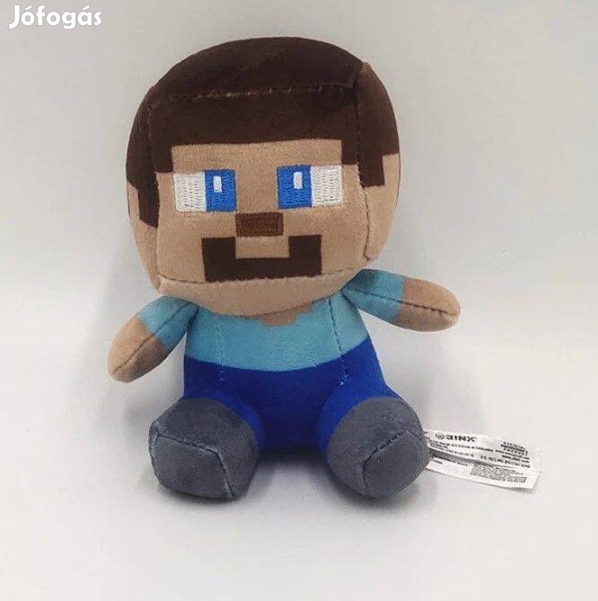 Minecraft Steve plüss 12 cm Új Készletről figura játék