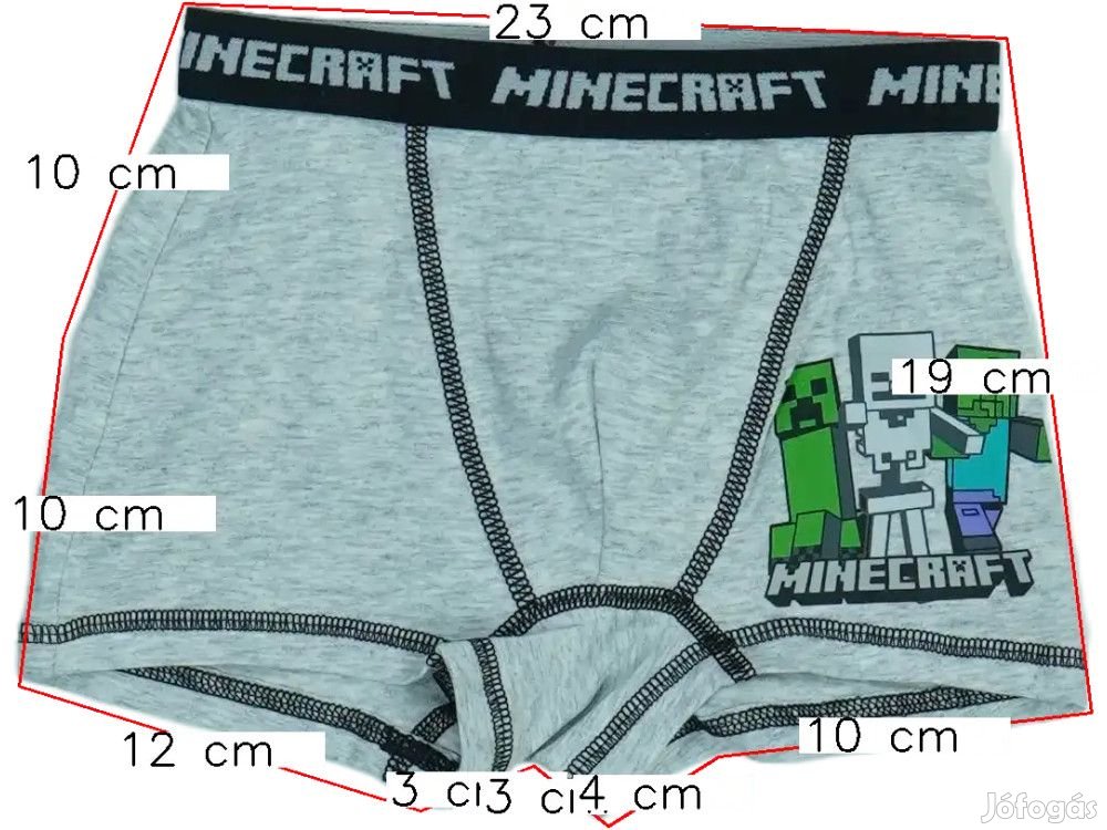Minecraft Új (címke nélküli) Fiú Boxer (Méret: 110)
