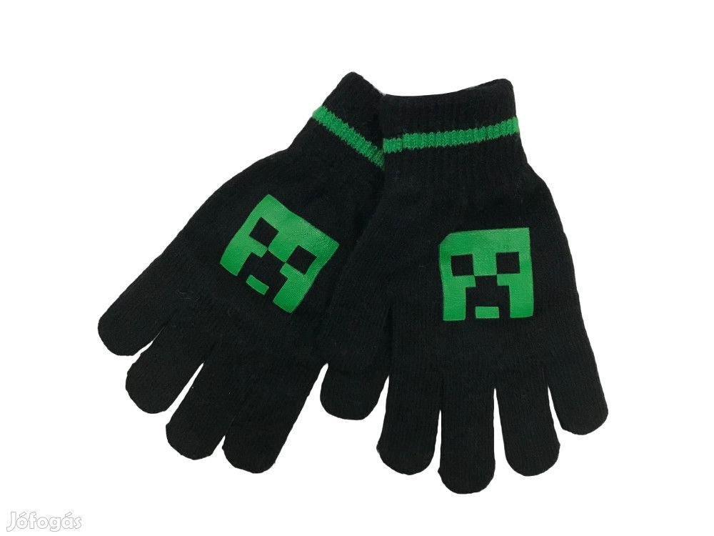 Minecraft Új (címkés) Fiú Kesztyű (5-ujjas) (Méret: 128)