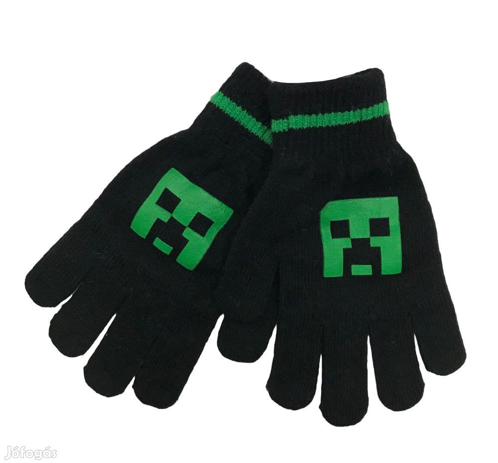 Minecraft Új (címkés) Fiú Kesztyű (5-ujjas) (Méret: 128)
