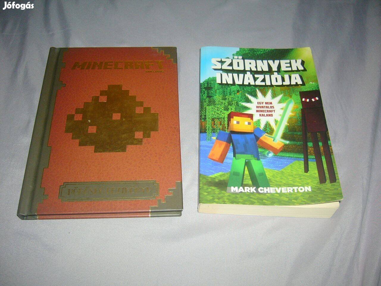 Minecraft - Vöröskő kézikönyv + Szörnyek inváziója 2 db