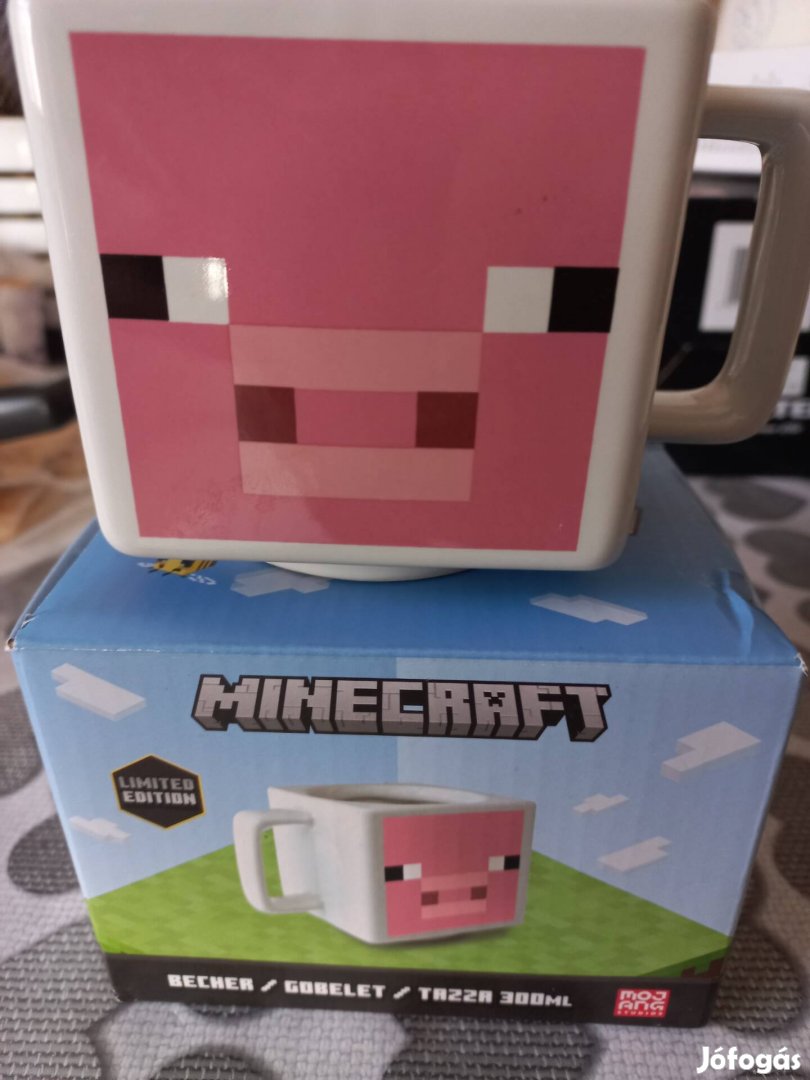 Minecraft bögre,új.