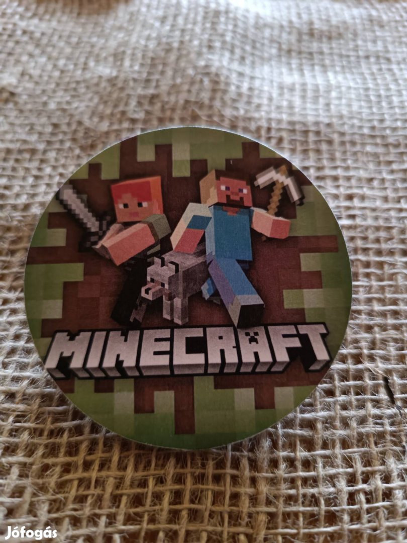 Minecraft hűtőmágnes 