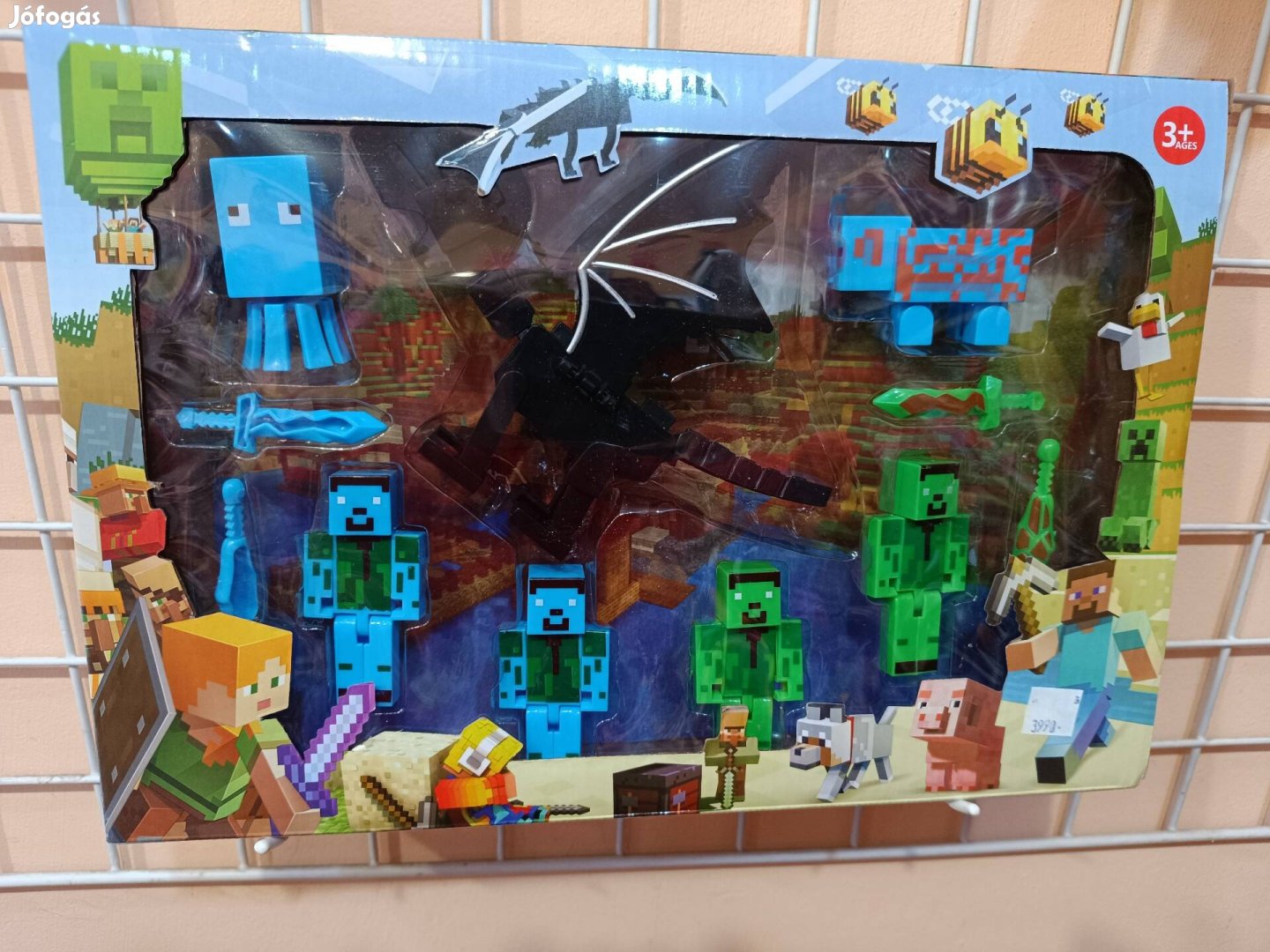 Minecraft játék figura szett, vadi új!