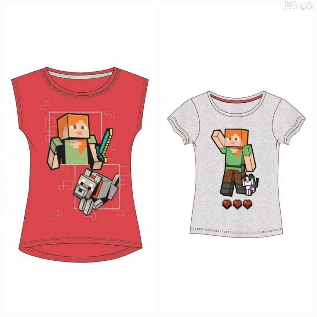 Minecraft kislány rövid ujjú póló most 50% kedvezmény az árból