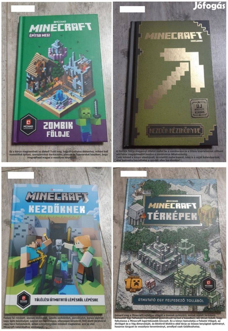 Minecraft könyvek