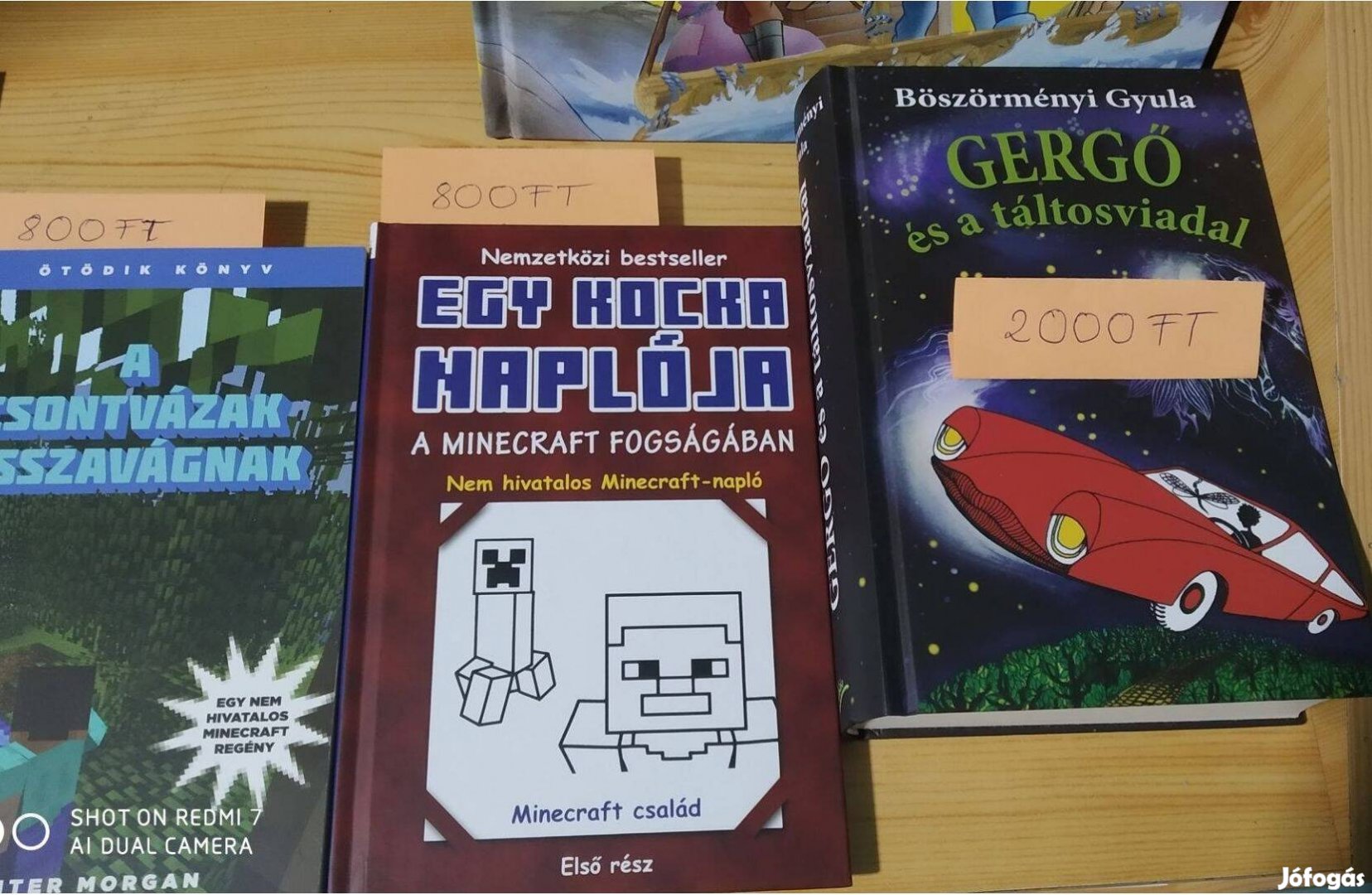 Minecraft könyvek és egyéb