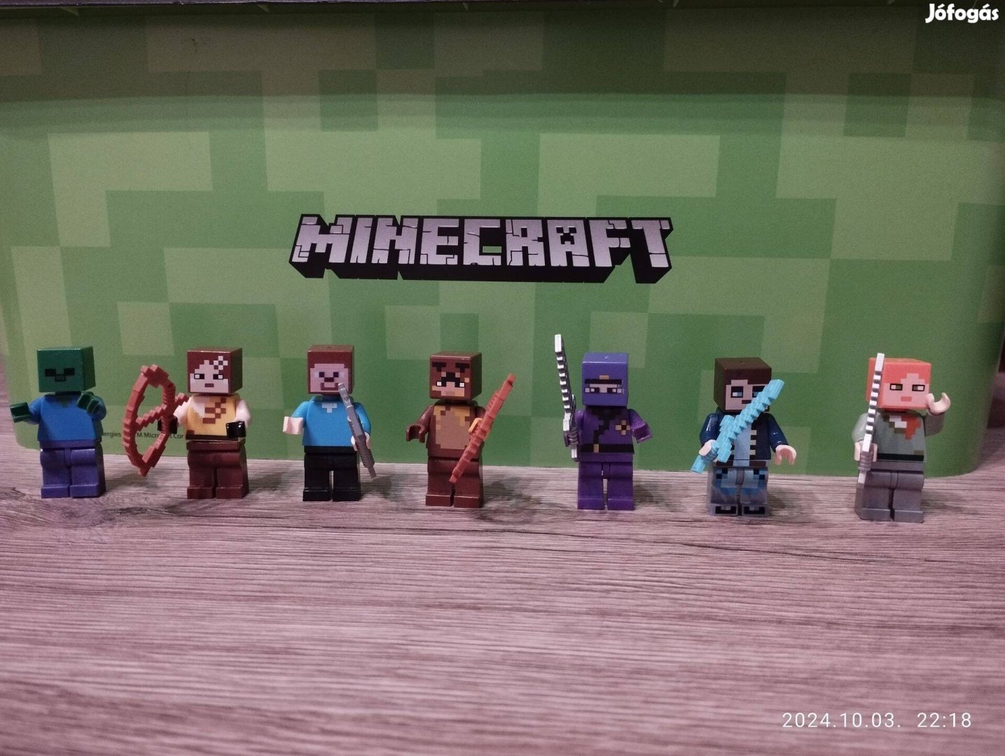 Minecraft lego figurák