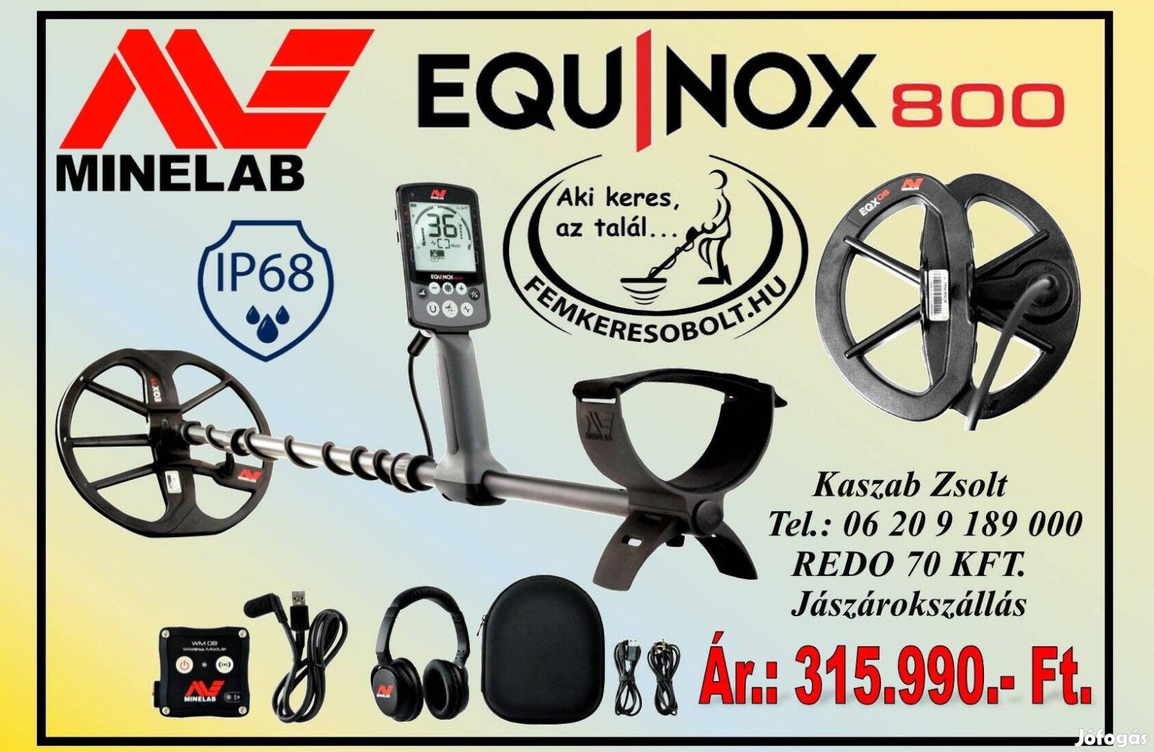 Minelab Equinox 800 Új fémkereső fémdetektor