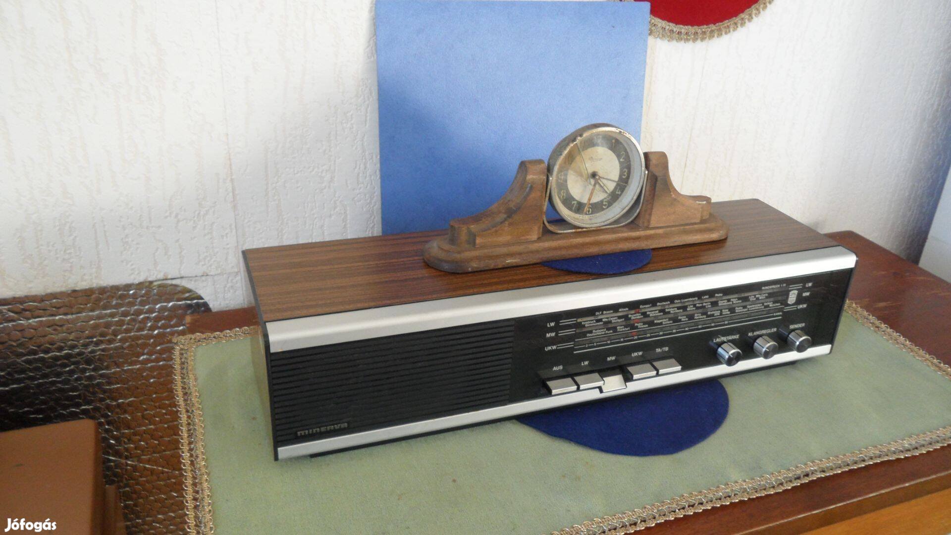 Minerva (Austria) asztali új állapot (4 sávos) retró "vintage" rádió
