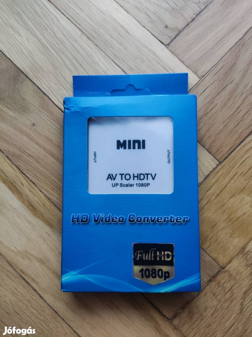 Mini AV to HDMI adapter konverter átalakító RCA HDMI 1080p av2hdmi