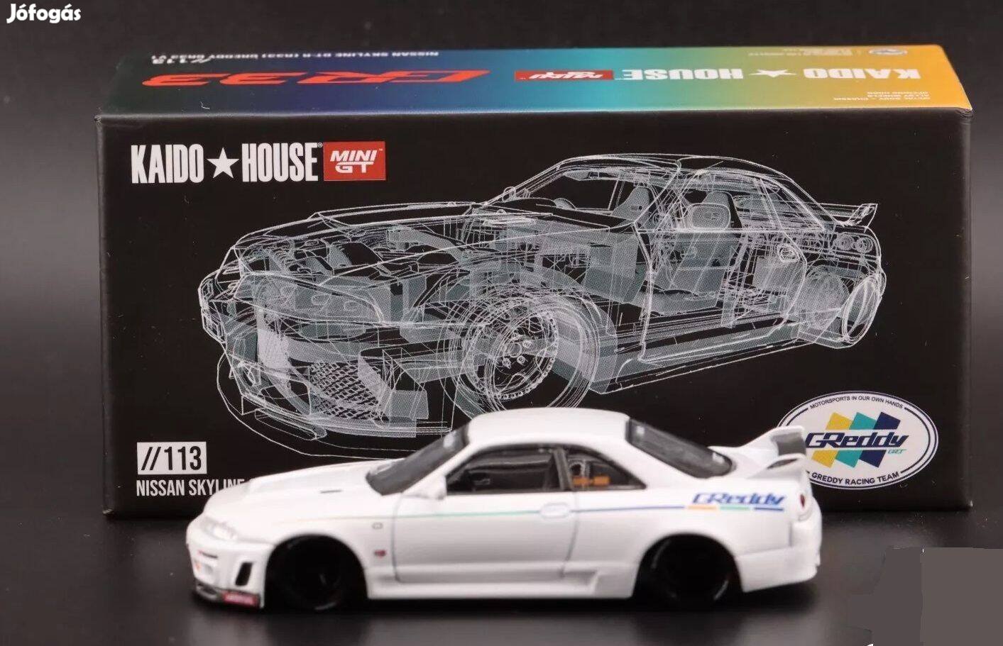 Mini GT Nissan Skyline GT-R (R33) Greddy GR33 V1 - KaidoHouse