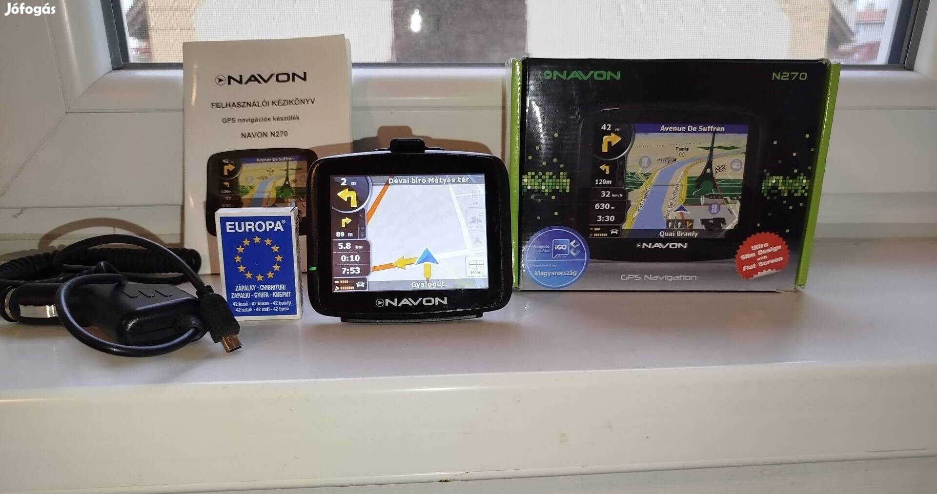 Mini Navon navigáció , GPS 2025. májusi Magyarország térképpel 