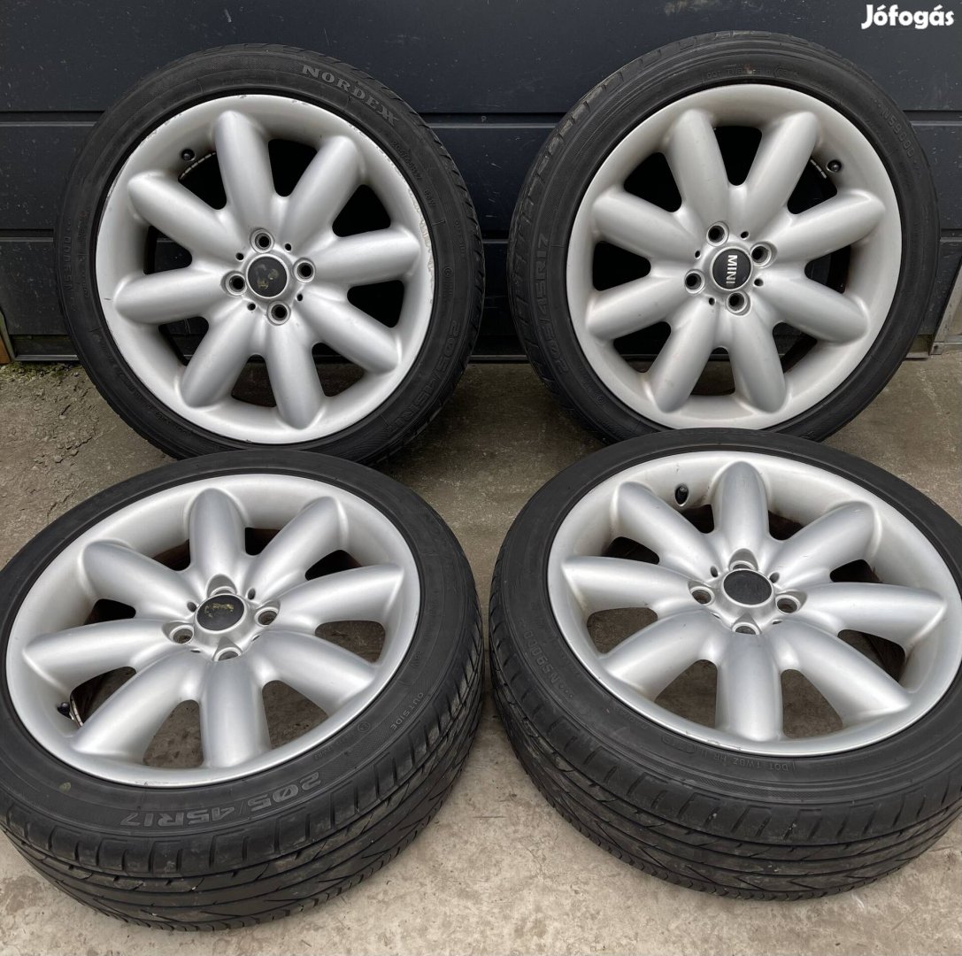 Mini R50 alufelni 17 coll Spoke jó gumikkal!