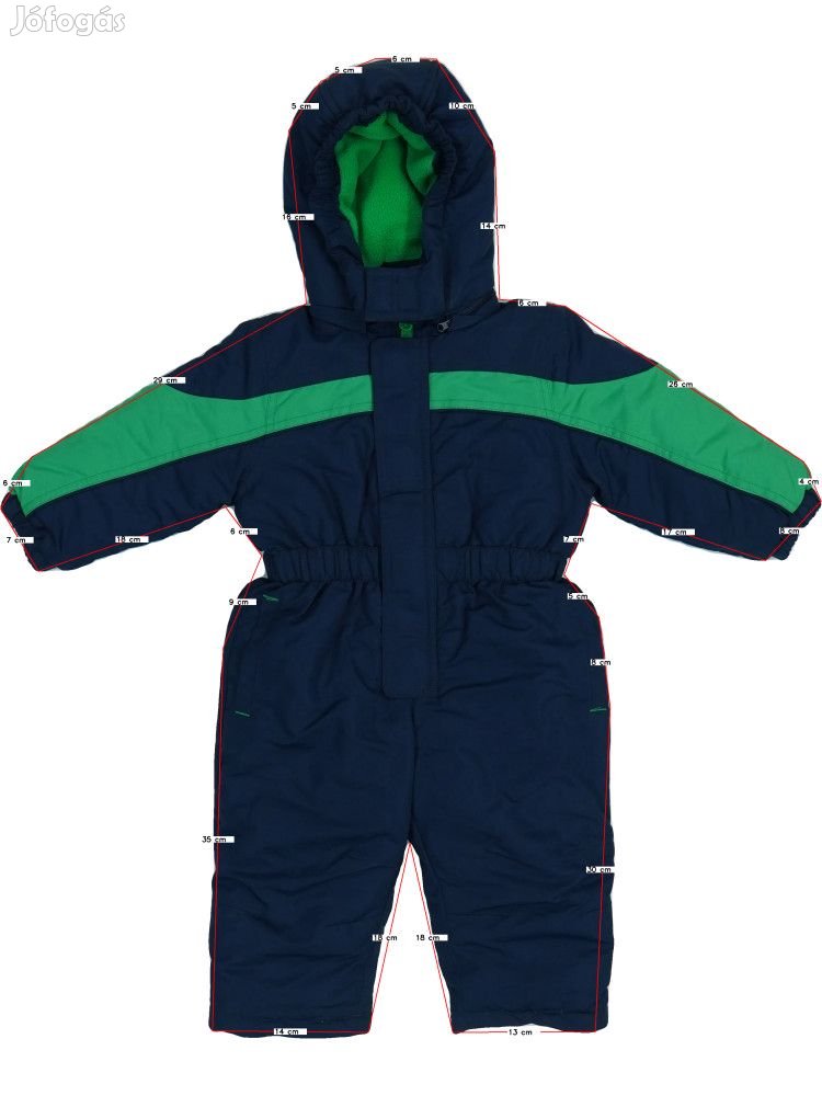 Mini Új (címke nélküli) Fiú Síoverál (Méret: 80)