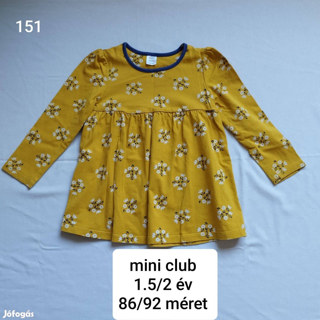 Mini club mustársárga ruha 8692 méret