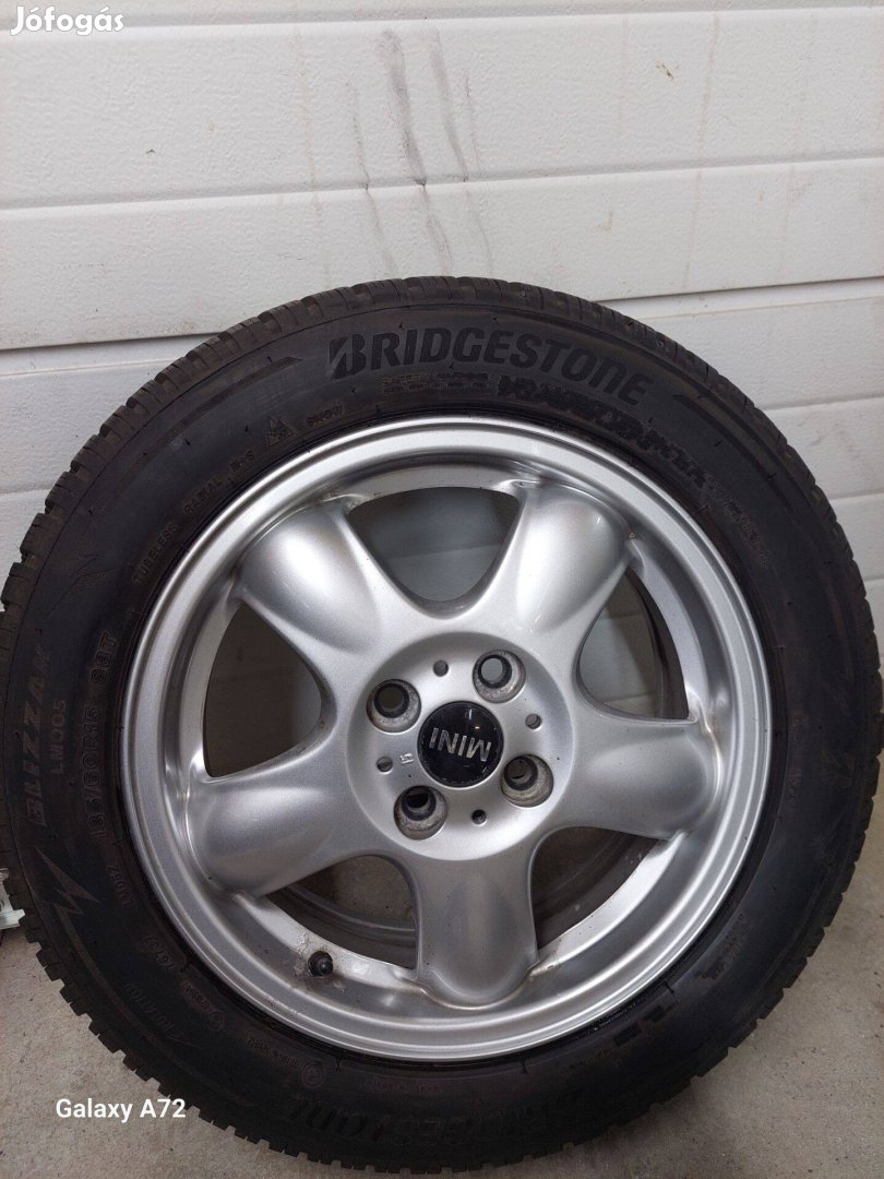 Mini cooper 4x100 15" alufelni téligumival eladó