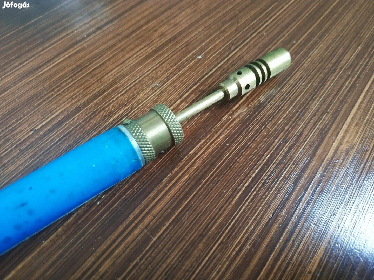 Mini gázforrasztó ceruza, szabályozható, világoskék