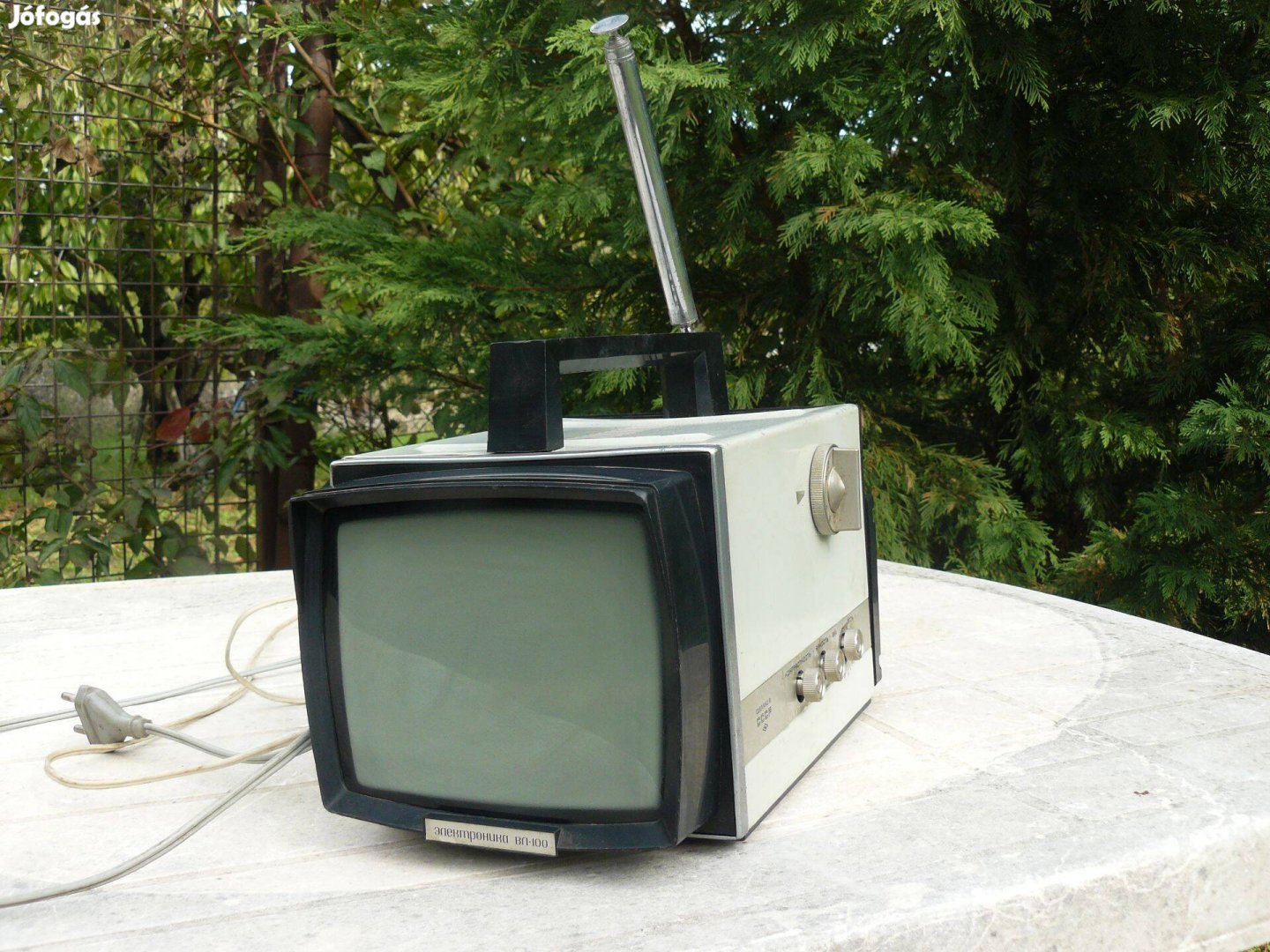 Mini képcsöves Elektronika szovjet tv , régi retró televízió