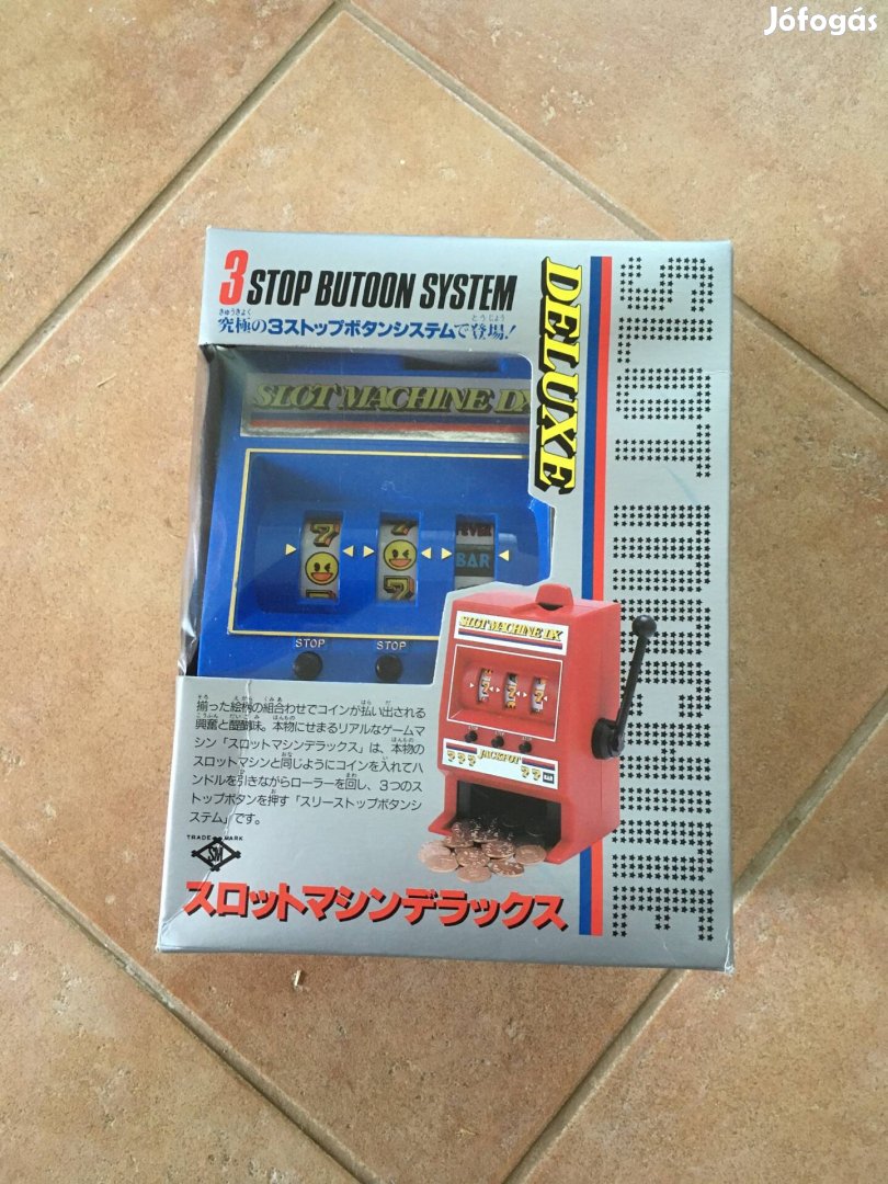 Mini nyerőgép félkarú rabló slot machine , új , bontatlan !
