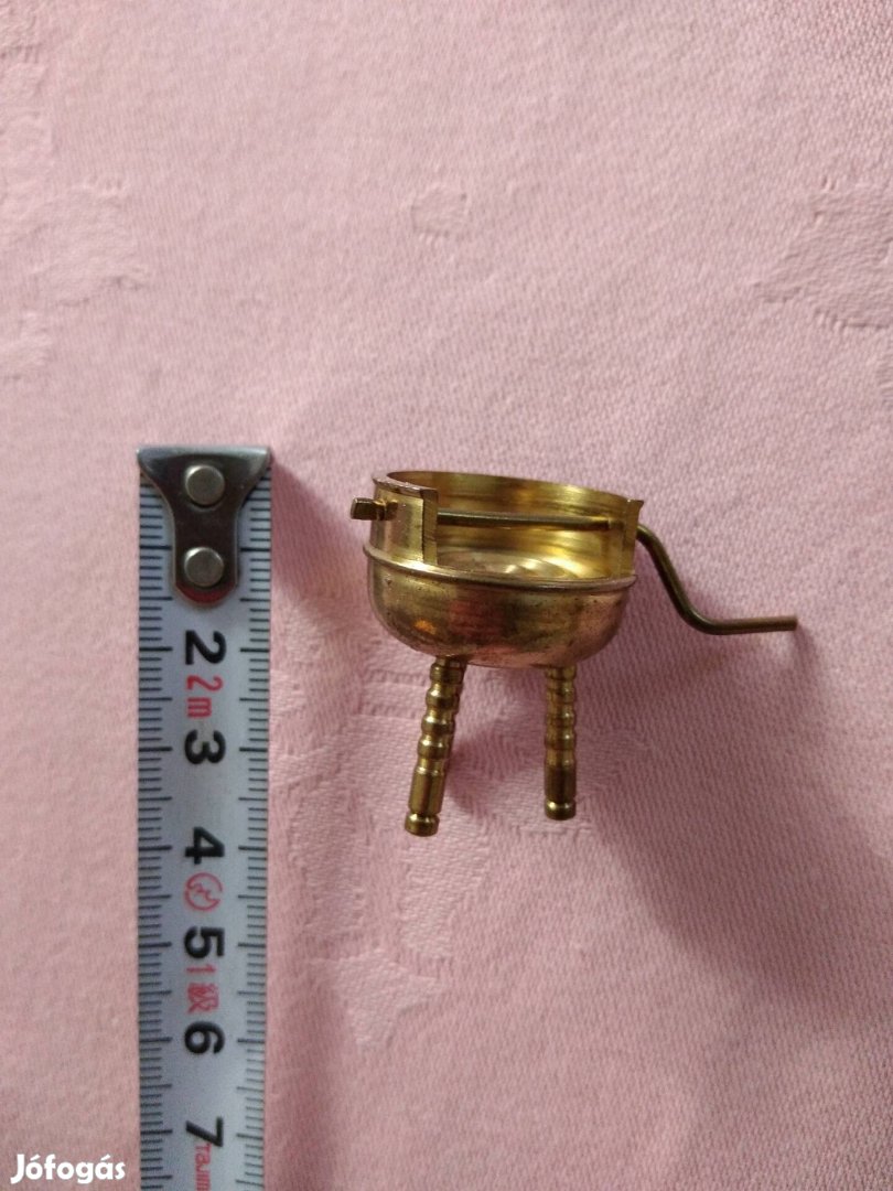 Mini réz grillsütő miniatűr játék babaház kellék