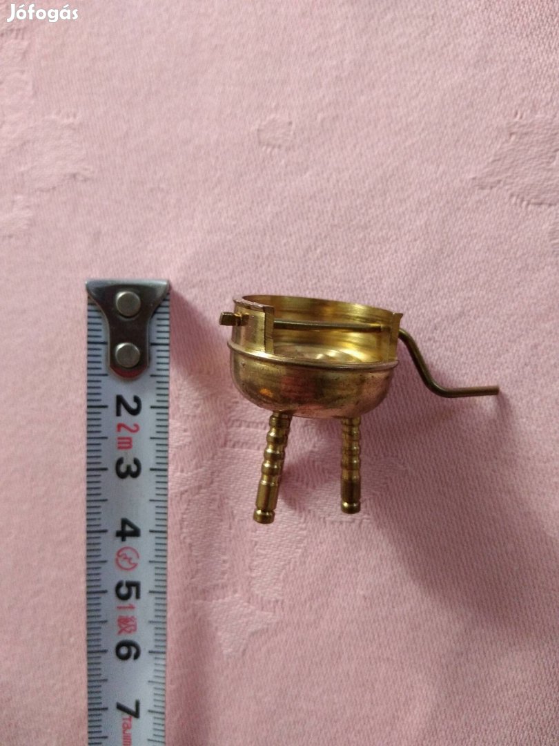 Mini réz grillsütő miniatűr játék babaház kellék