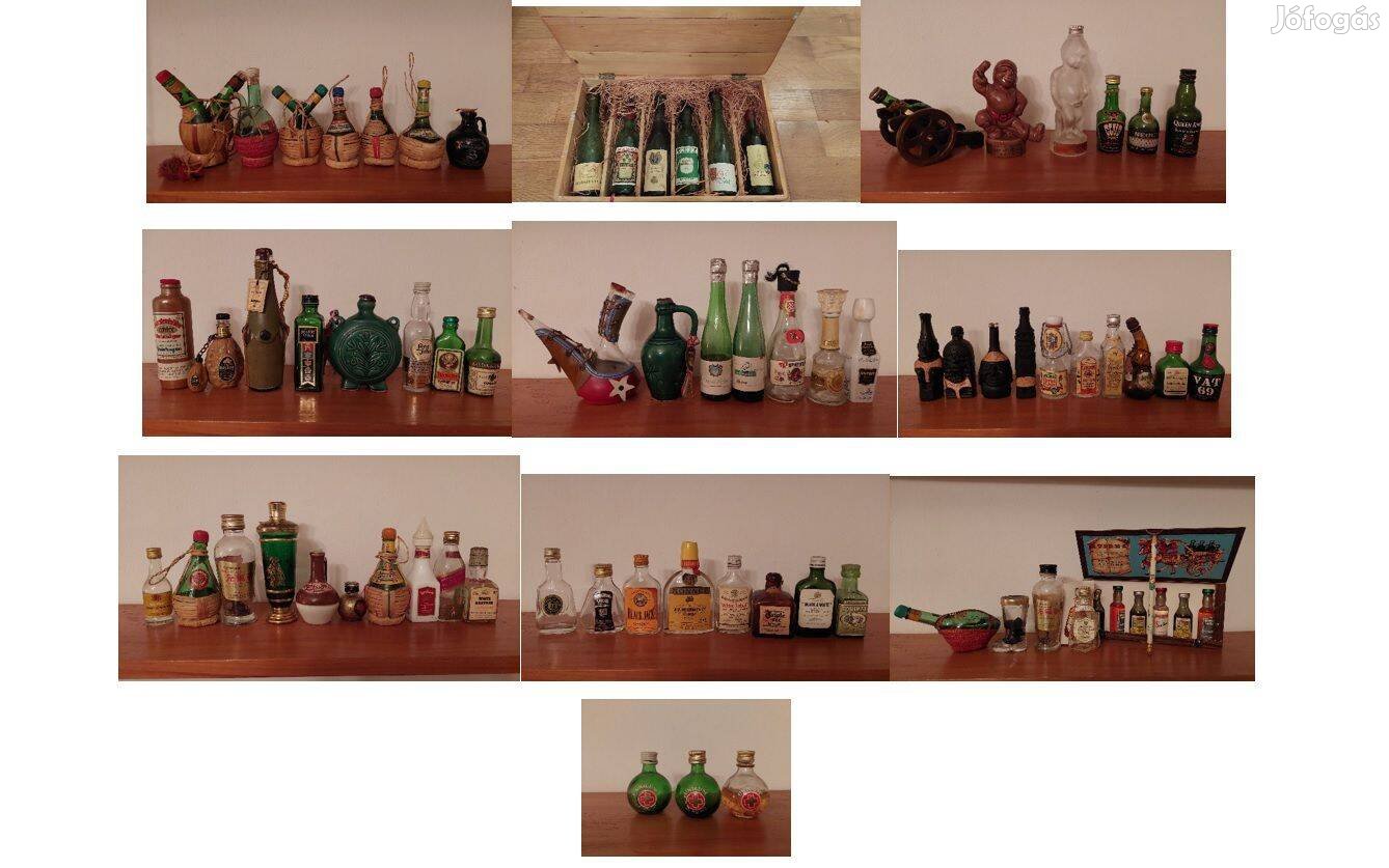 Mini üvegek a nagyvilágból dekor dísztárgy gyűjtemény