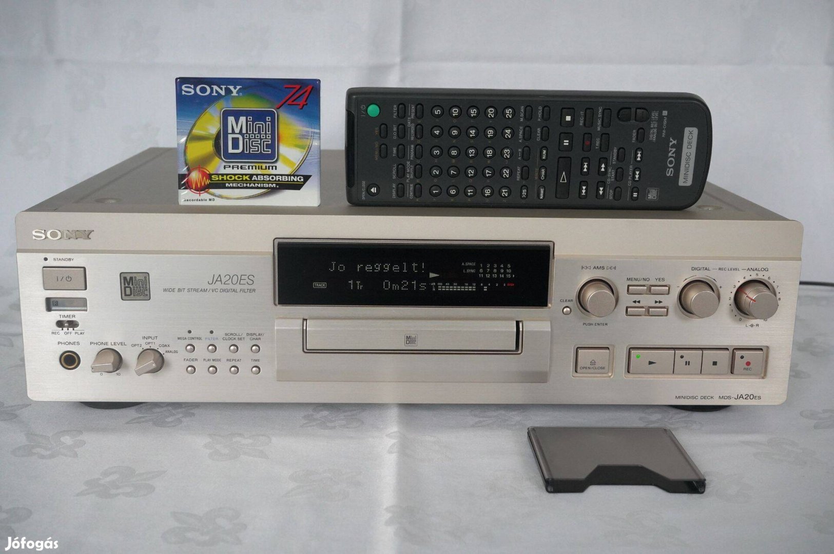 Minidisc Deck Sony MDS-JA20Es High End MD készülék karcmentes Japan