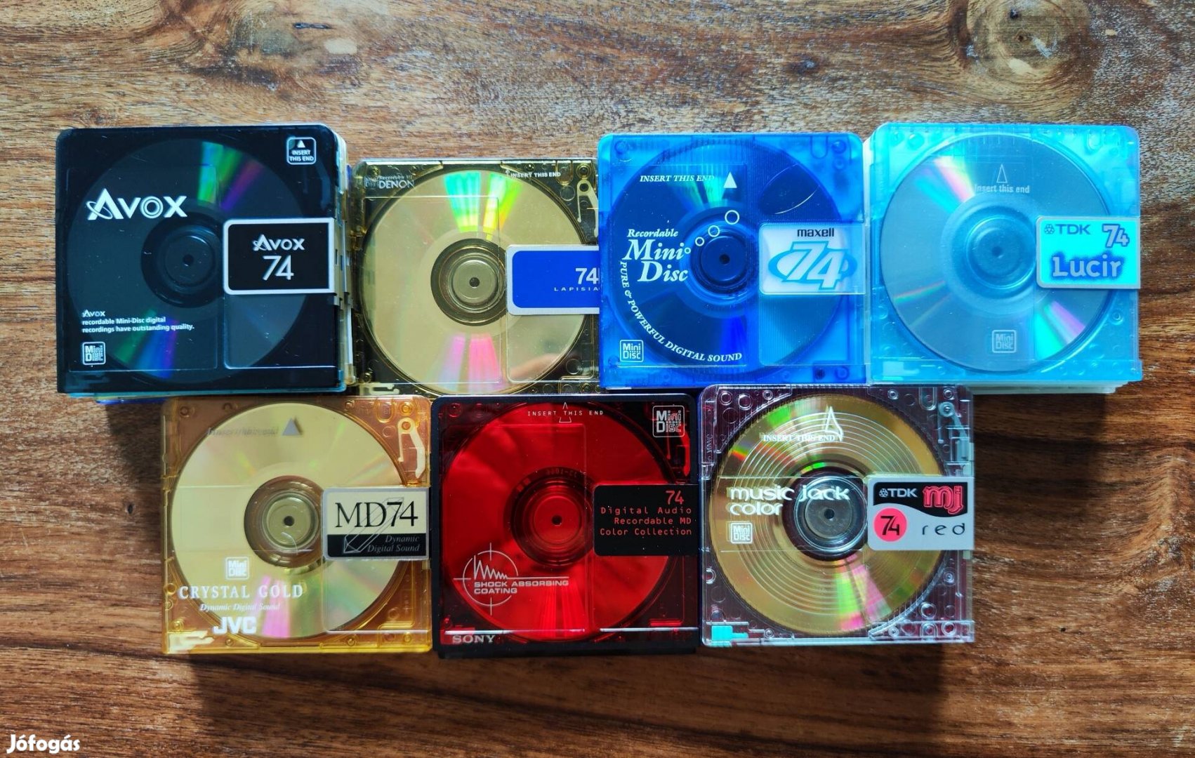 Minidisc MD lemezek használt md80 74