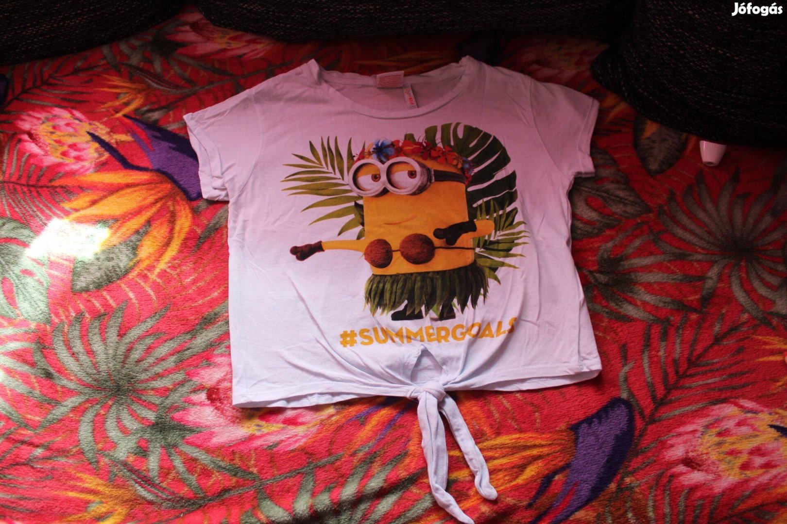 Minion mintas crop polo, S, Uj