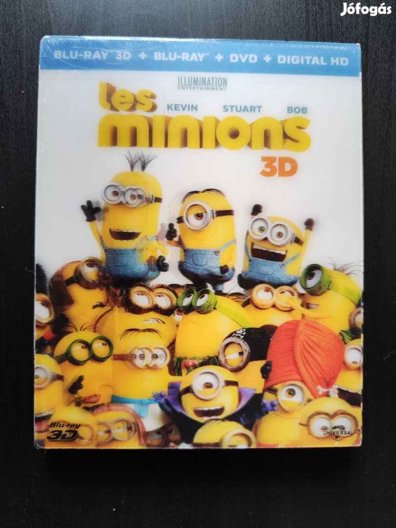 Minions Minyonok blu-ray 3D film új bontatlan