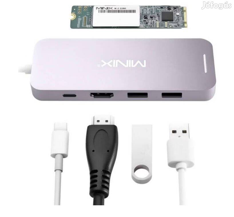 Minix NEO-S2GR USB-C többportos adapter 240 Gb SSD-vel