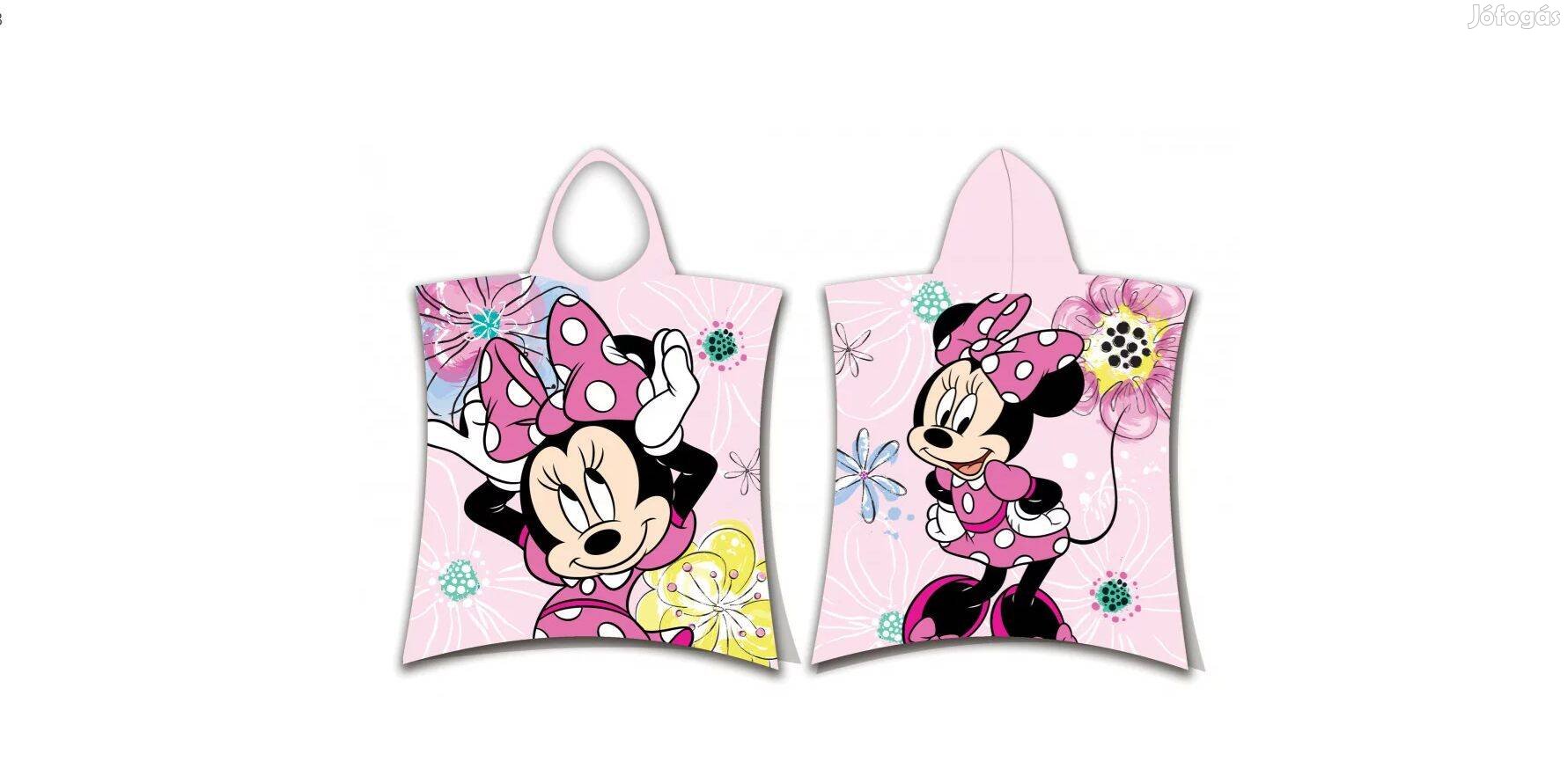 Minnie 100% pamut poncsó strandtörölköző 50 x 115 cm