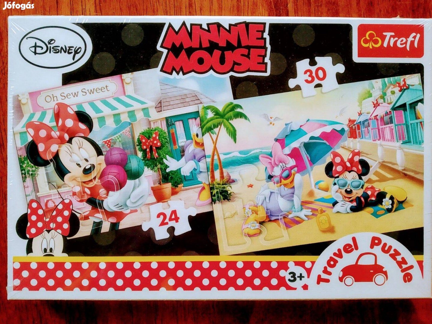 Minnie Mouse puzzle travel 2x24 db Bontatlan Új