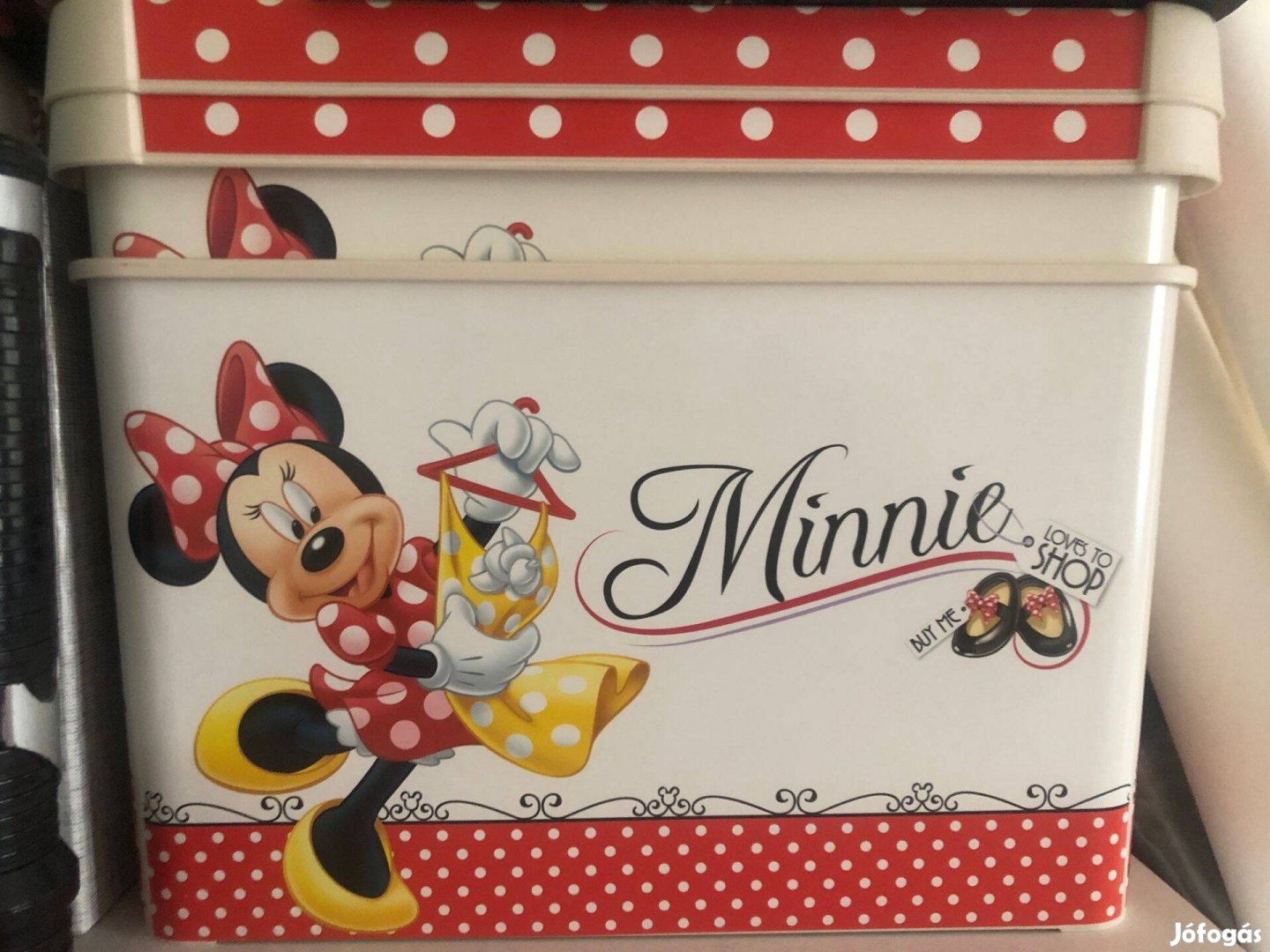 Minnie egeres tároló dobozok + lámpa + ajándék Jégvarázs doboz