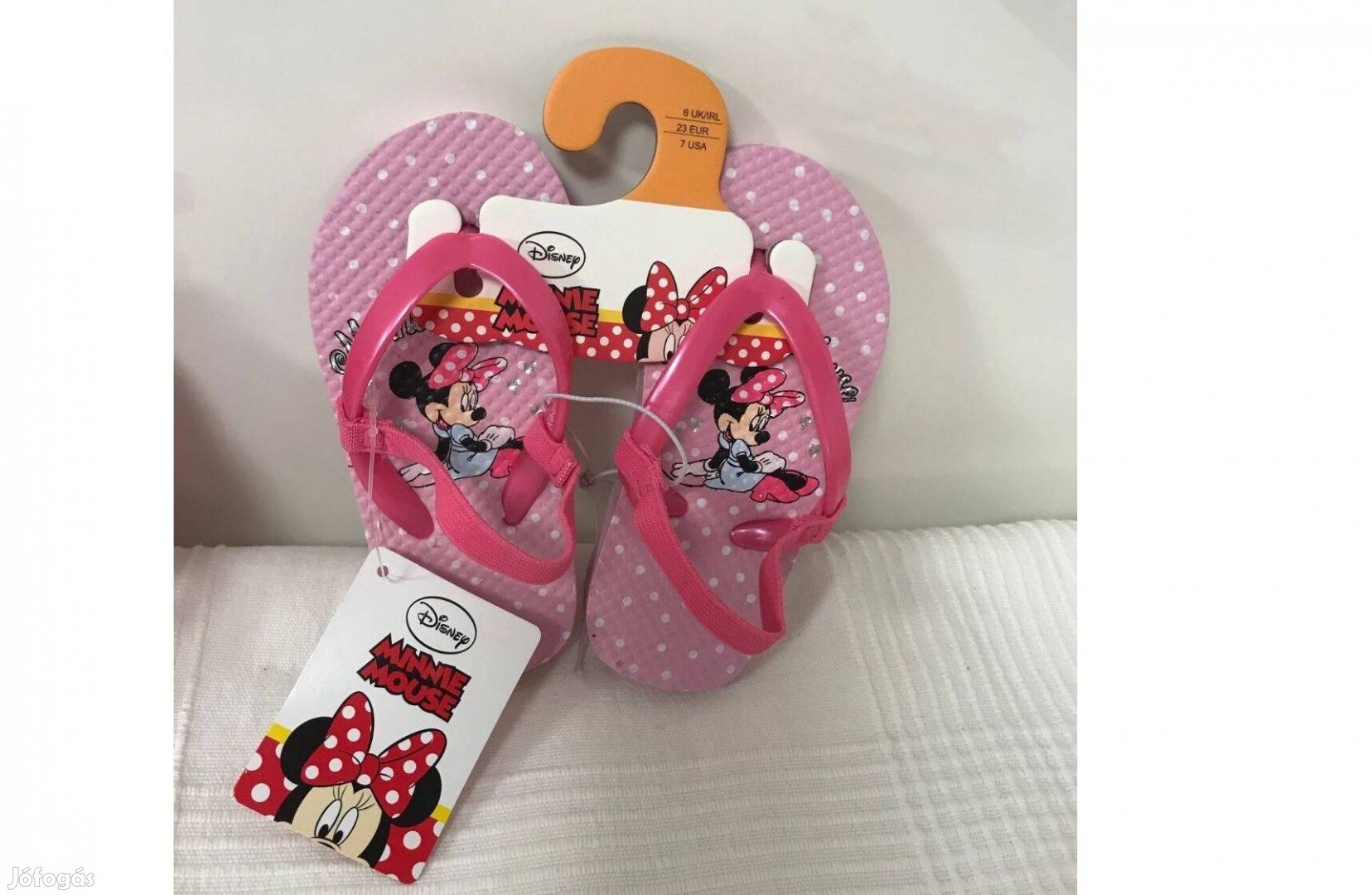 Minnie mouse gumipántos flip-flop papucs strandpapucs szandál 22