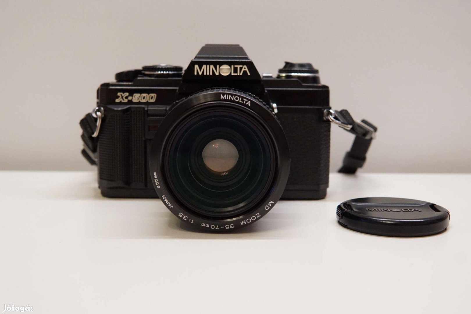 Minolta X-500 és Minolta MD 35-70mm f3.5 analóg fényképezőgép