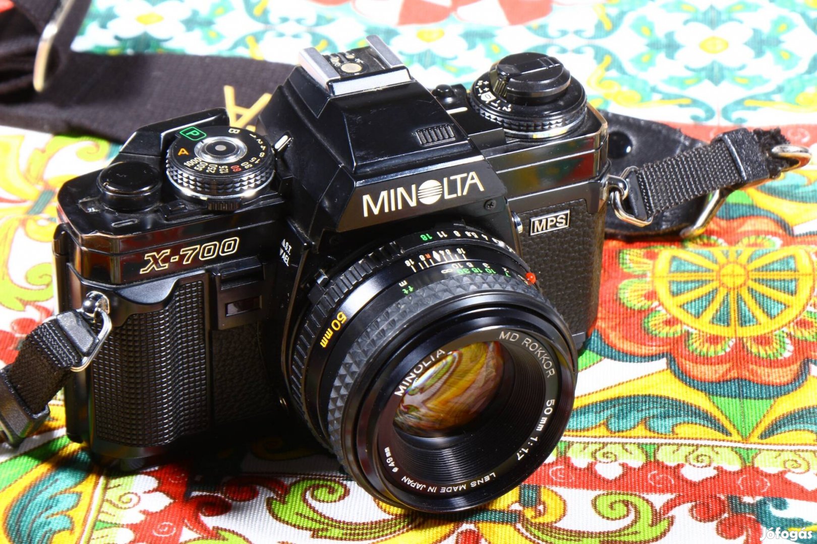 Minolta X-700 filmes fényképezőgép + 1.7 50 mm md objektív 